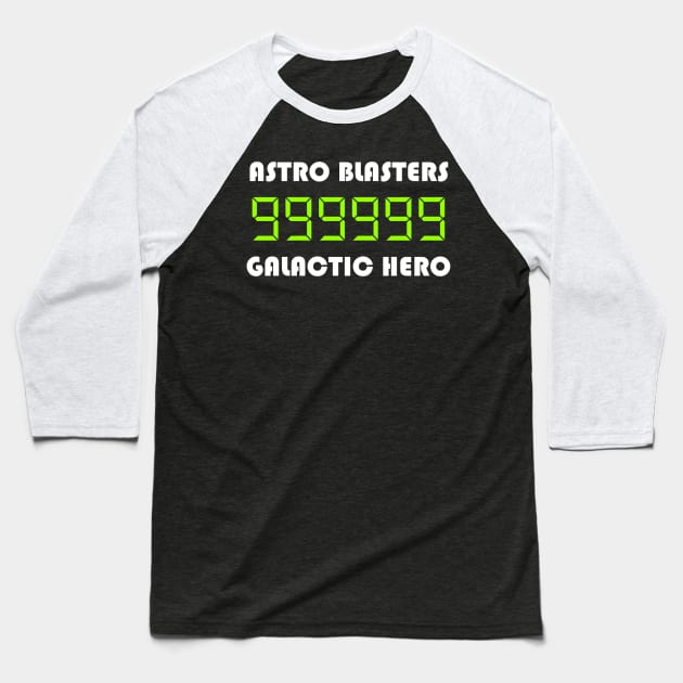 Astro Blasters Galactic Hero Baseball T-Shirt by duchessofdisneyland